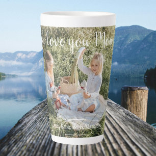 Modernes Foto Wir Liebe Sie Mama Latte Tasse