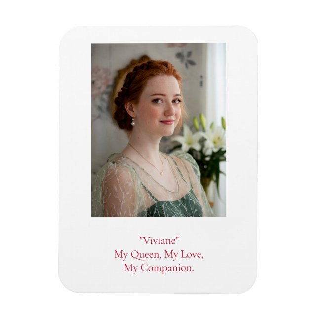 Modernes Foto zum Geburtstag Magnet (Vertikal)