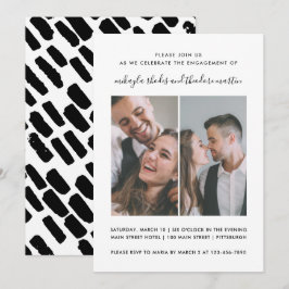 Modernes Foto zur Hochzeitsskritik - Verlobung Einladung