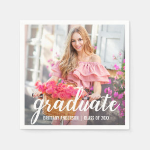 Modernes Foto zur Hübschen Graduiertengruppe Serviette
