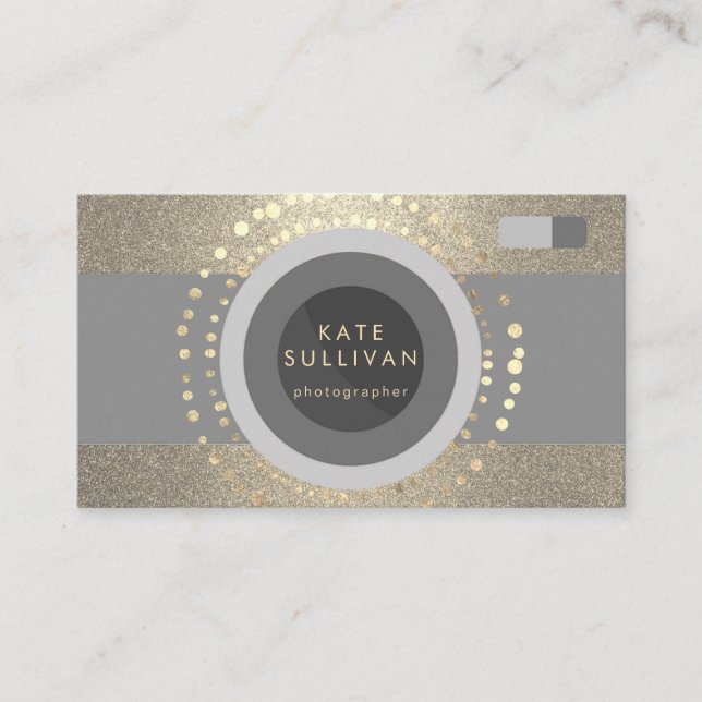 modernes Fotograf-Design Visitenkarte (Vorderseite)