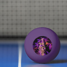 Modernes Fraktal in Schwarz und lila Tischtennisball