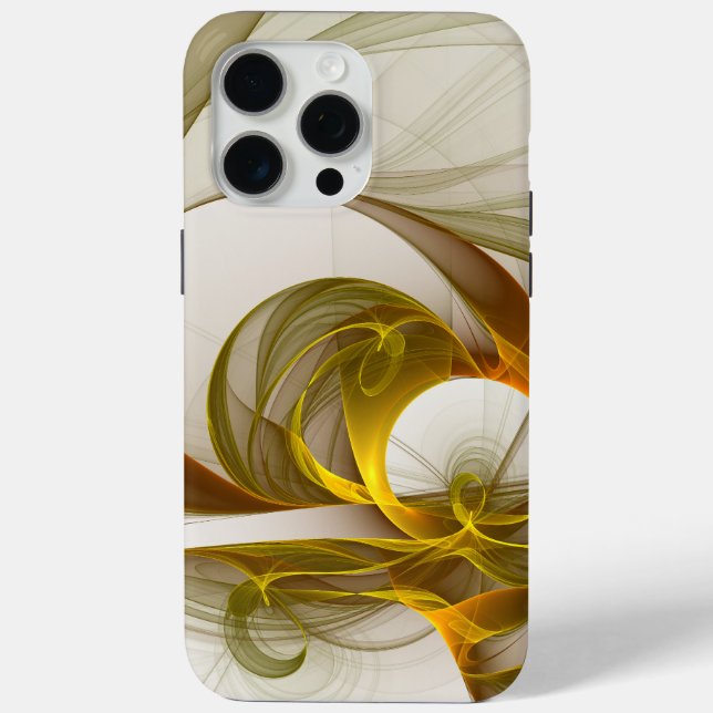 Modernes Fraktal mit Abstrakten Wertvollen Metallf Case-Mate iPhone Hülle (Rückseite)
