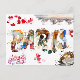 Modernes Frankreich Paris je t'aime Eiffel Tower T Postkarte