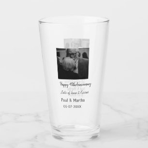 Modernes fröhliches 40-jähriges Jubiläum mit Namen Glas