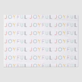 modernes fröhliches Pastell-Script-Urlaubspapier Seidenpapier