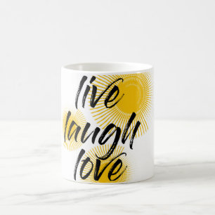 Modernes, fröhliches, trendiges Design Live Lagh L Kaffeetasse