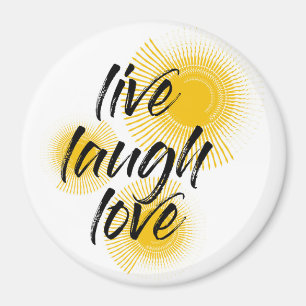 Modernes, fröhliches, trendiges Design Live Lagh L Magnet