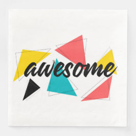 Modernes, fröhliches, trendiges urbanes Design von Serviette