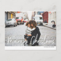 Modernes, fröhliches Weihnachts-Handwriting-Foto