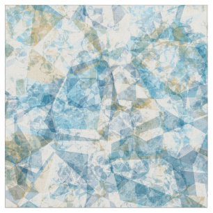 Modernes Funky Cool Retro-Polygon-Mosaikmuster Stoff