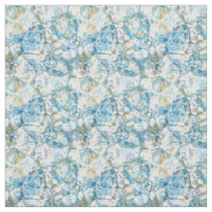 Modernes Funky Cool Retro Polygon Mosaikmuster Stoff