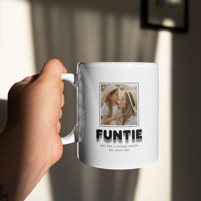 Modernes Funtie Auntie Foto Kaffee Tasse (Von Creator hochgeladen)
