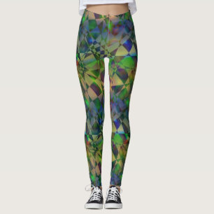 Modernes, futuristisch geschütteltes Licht Ombre G Leggings
