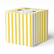 Modernes Gastgeschenk Hochzeit mit blauen und gelb