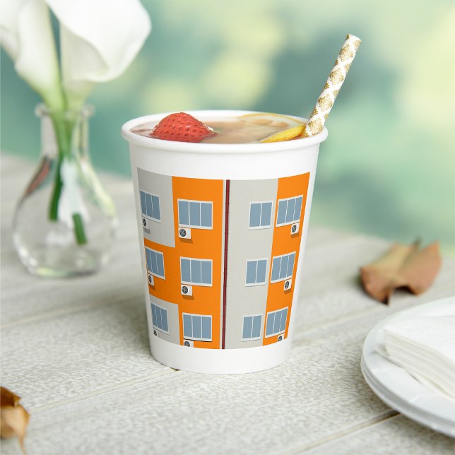 Modernes Gebäude mit Klimaanlage Pappbecher (Von Creator hochgeladen)