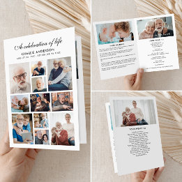 Modernes gegliedertes 14-Foto-Gedenkprogramm/Beerd Programm