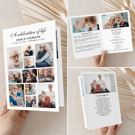 Modernes gegliedertes 14-Foto-Gedenkprogramm/Beerd Programm