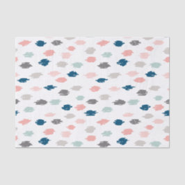 Modernes Gekritzel-Seidenpapier (rosa Blau) Seidenpapier