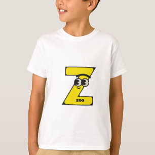 Modernes gelbes Buchstaben-Z-Logo, maßgeschneidert T-Shirt