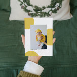 Modernes Gelbes Happy Holidays Foto<br><div class="desc">Modernes Gelbes Happy Holidays Foto</div>