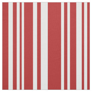 Modernes gemischtesrotes und Weiß Stripes Gewebe Stoff