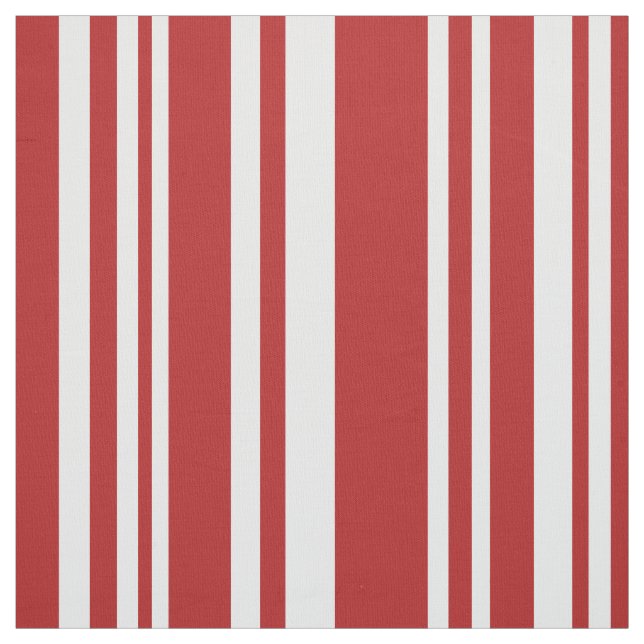 Modernes gemischtesrotes und Weiß Stripes Gewebe Stoff (Muster)