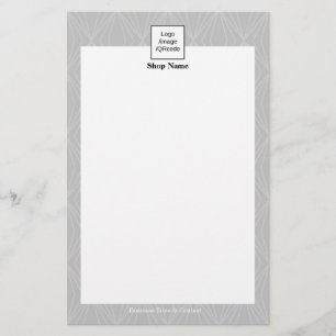 Modernes Geometrie Muster Grau Schwarz Flyer