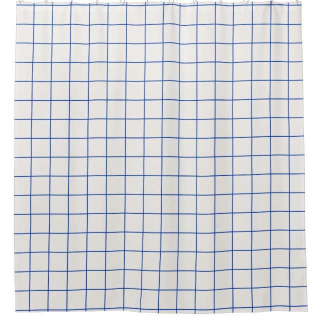 Modernes geometrisch abstraktes Musterdesign mit S Duschvorhang (Vorderseite)