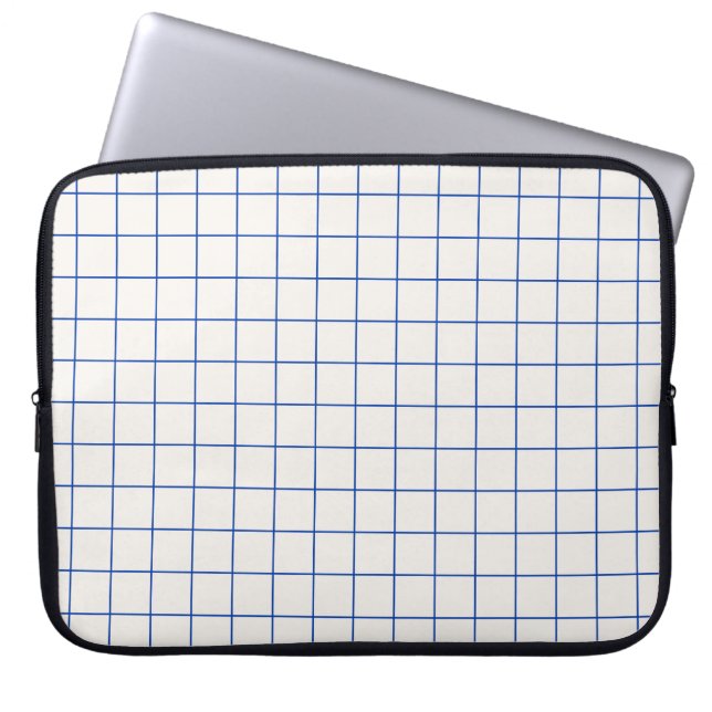 Modernes geometrisch abstraktes Musterdesign mit S Laptopschutzhülle (Vorderseite)