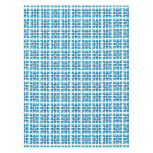 Modernes geometrisch blaues Seekartenmuster Tischdecke