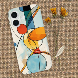 Modernes geometrisches Abstrakt iPhone 16 Hülle