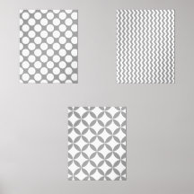 Modernes geometrisches Abstraktes Grau und Weiß
