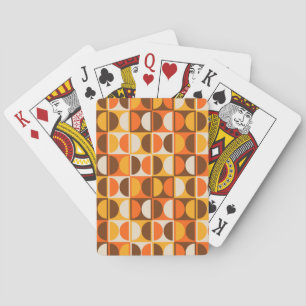 Modernes geometrisches Abstraktes Muster des Mitte Spielkarten