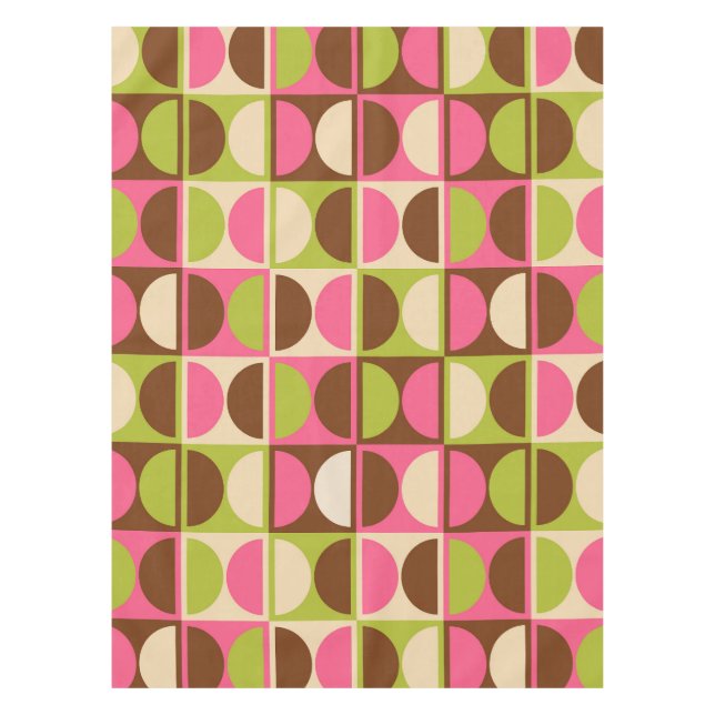 Modernes geometrisches Abstraktes Muster des Mitte Tischdecke (Vorderseite)