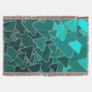 Modernes geometrisches Aquamarines Dreieck Decke