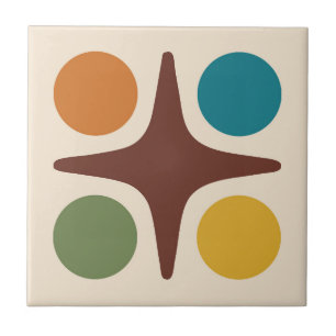 Modernes geometrisches Design der Sternexplosion M Fliese