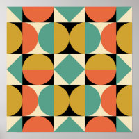 Modernes geometrisches Design Mitte des Jahrhunder