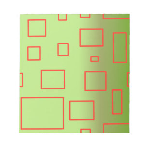 Modernes, geometrisches Design Notepad Notizblock