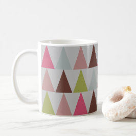 Modernes geometrisches Dreiecksmuster Kaffeetasse