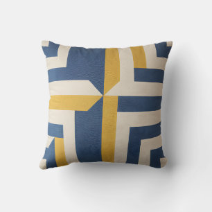 Modernes geometrisches Farbtupfer des Zigzag Squar Kissen
