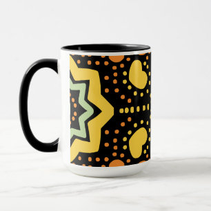Modernes geometrisches gepunktetes Muster Tasse