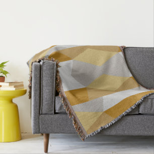 Modernes geometrisches Gold und Grau Decke