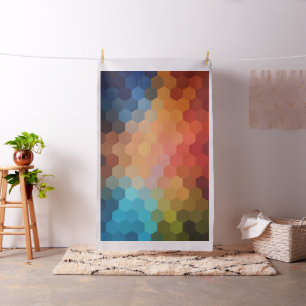 Modernes geometrisches Hexagon-Muster Stoff
