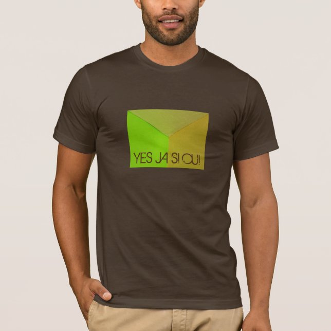 Modernes geometrisches konfiguratives Foto mit bel T-Shirt (Vorderseite)