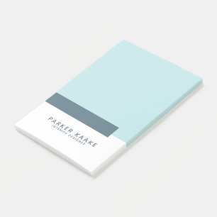 Modernes geometrisches Minimalistisch Blau Post-it Klebezettel