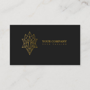 Modernes geometrisches minimalistisches berufliche visitenkarte