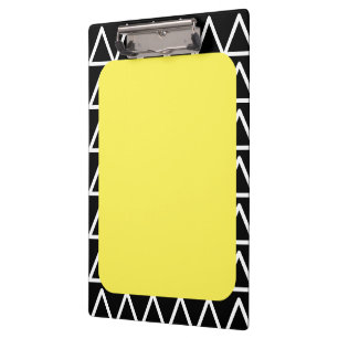 Modernes geometrisches Monogramm Klemmbrett