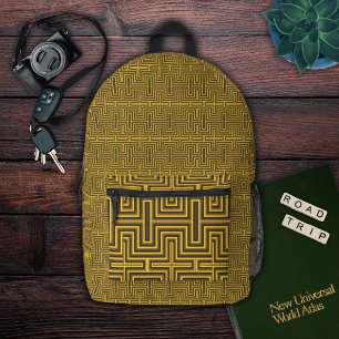 Modernes geometrisches Muster Bedruckter Rucksack