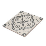 Modernes geometrisches Muster dekorativ Schwarz-we Fliese<br><div class="desc">Ein modernes geometrisches Quadratkreismuster für einen Küchenumschlag, Kunstfliesen, Kamin, Bad und Dusche. Sie mögen diesen Stil auch in einer gerahmten Kachel oder Keepake Box. Dunkle Holzkohle grau und weiß.</div>